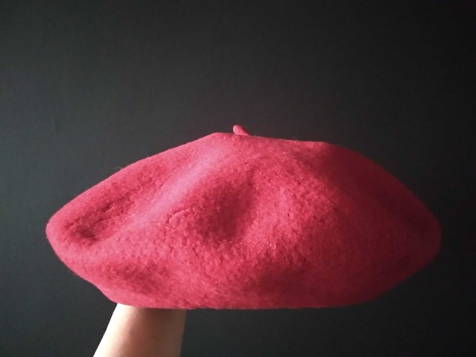 Beret Fezko czerwony 100% wełny