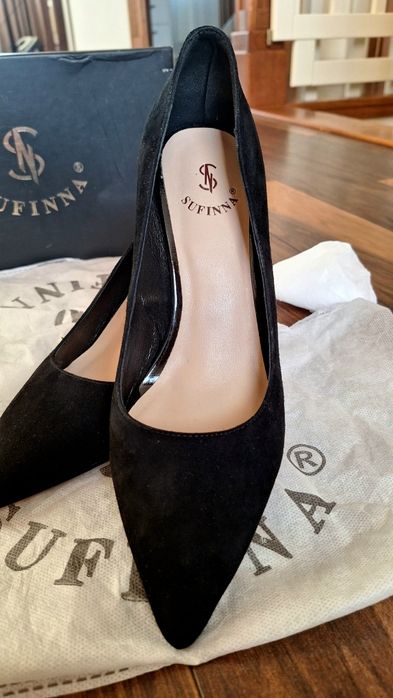 Туфли женские Sufinna черные замшевые 38 размер