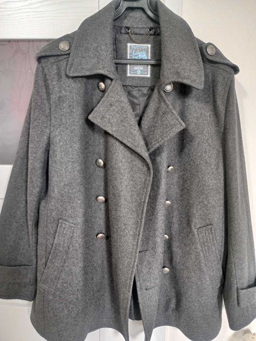 Xl-xxl płaszcz męski, kurtka w stylu militarnym, wełna 64% Burton