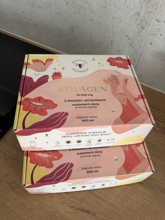 Kolagen rybi do picia 2 opak. 10 000 mg pasieki rodziny sadowskich