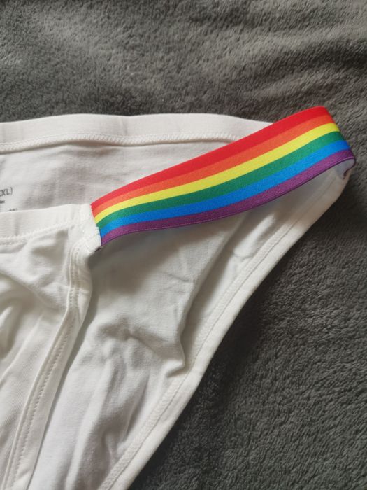 Slipki męskie białe rozmiar M nowe