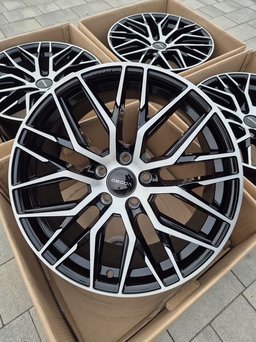 #RS4 Alufelgi R18 5x108 OMODA JAECOO Nowe Czarne TPMS śruby