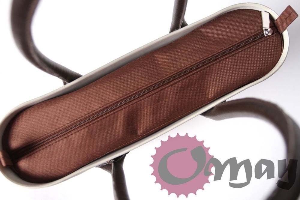 Wodoodporny organizer do OBAG MINI brązowy Sztywna Góra wkład OMAY