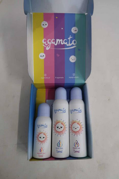Zestaw kosmetyków do pielęgnacji agamato sernik 3 sztuki