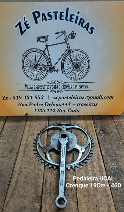 Pedaleira Ucal bicicleta pasteleira s/crenque Esquerdo