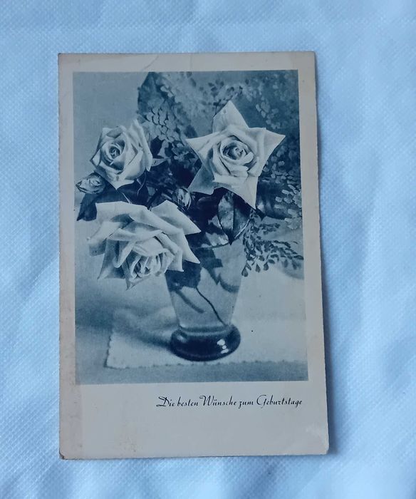 Pocztówka urodzinowa, III Rzesza, 1942 r.