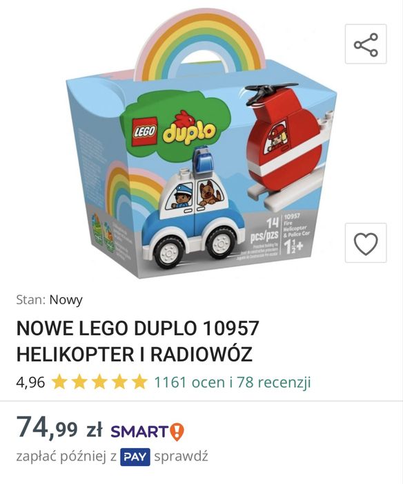 Zestaw lego duplo