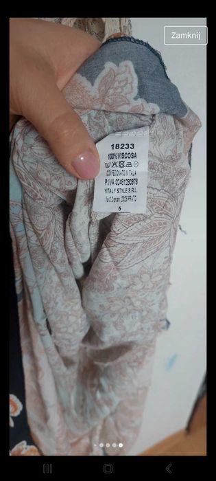 Sukienka wloska w piekne pastelowe kolory