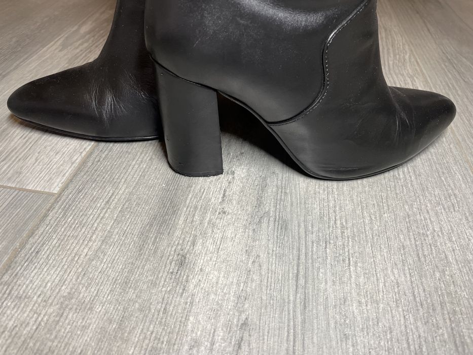 Reserved botki czarne skóra naturalna rozmiar 39
