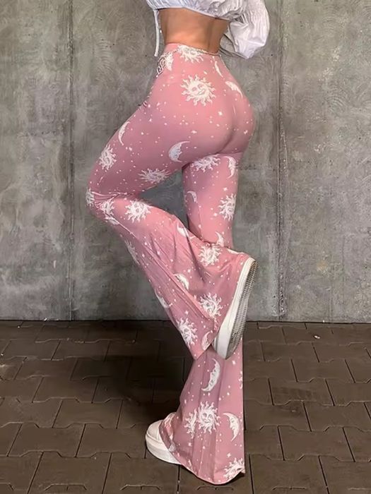 Модні рожеві брюки-кльош