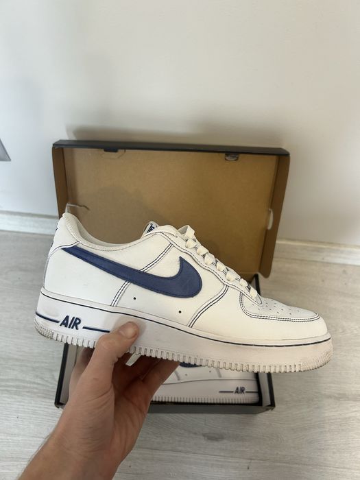 Air force 1 ’07 lv8 white royal blue męskie 42.5 biały niebieski