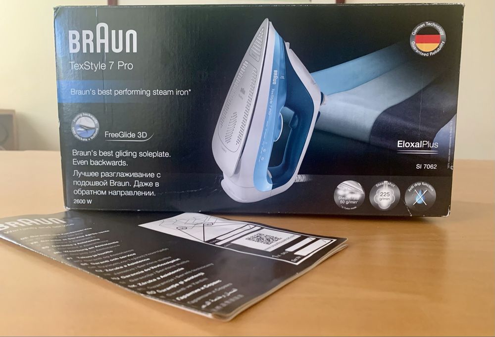 Ferro a vapor Braun TexStyle 7 Pro SI 7062 Azul