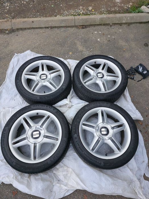 Jantes TOP SPORT 17" Leon 1M C/ Pneus Como Novos