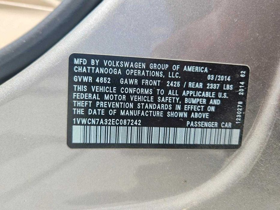 2014 Volkswagen PASSAT SEL