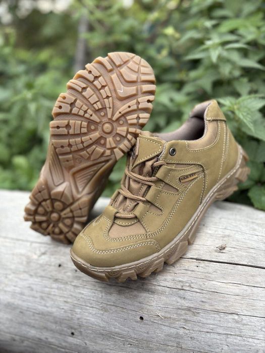 Тактичні кросівки шкіряні UT Скіф 36-46р Унісекс Койот олива чорний