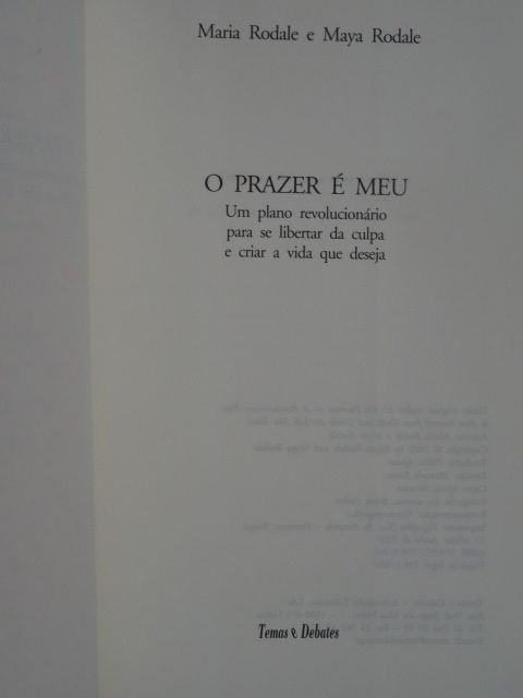 O Prazer É Meu de Maria Rodale