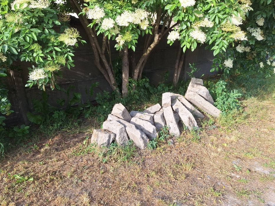 Oddam za darmo  płyty chodnikowe, krawężniki