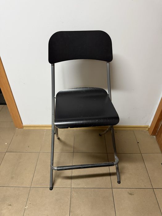 Ikea Franklin Taboret Składany Z Oparciem Brązowoczarny 63cm