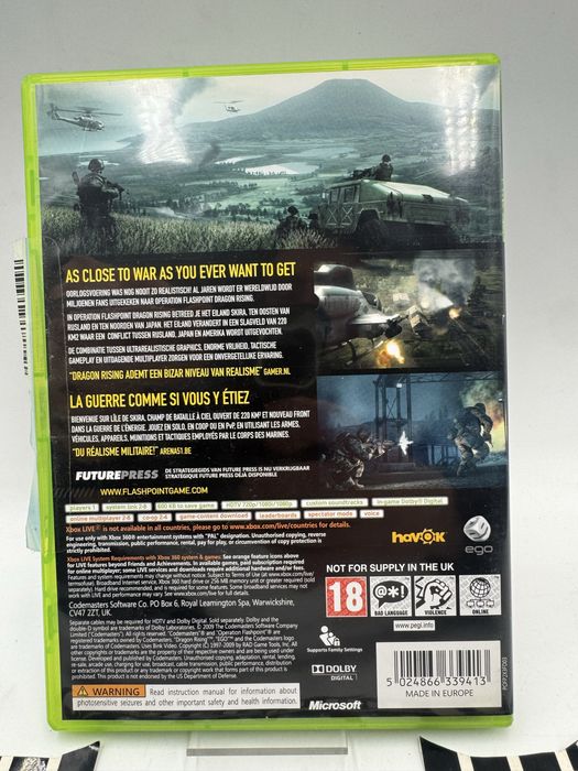 Operation Flashpoint Dragon Rising Xbox 360 Gwarancja