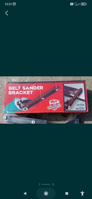 Przystawka taśmowa do szlifierki