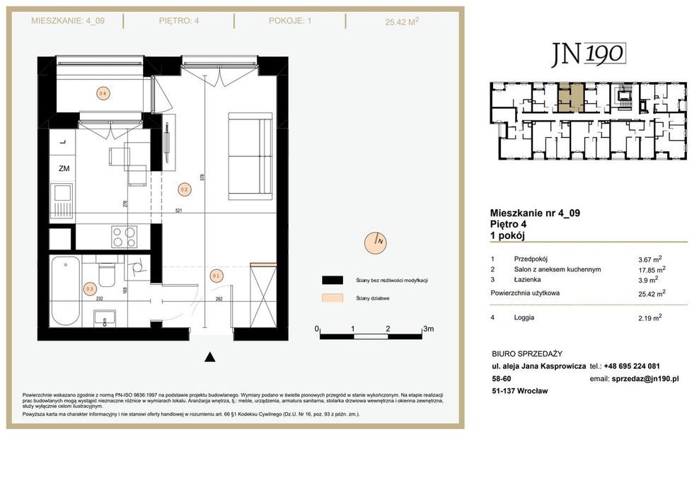 J​N 190 etap I​I | mieszkanie 1-pok. | 4_09