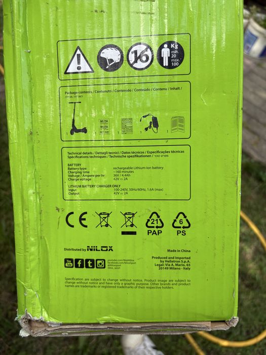 Hulajnoga elektryczna Nilox DOC PRO