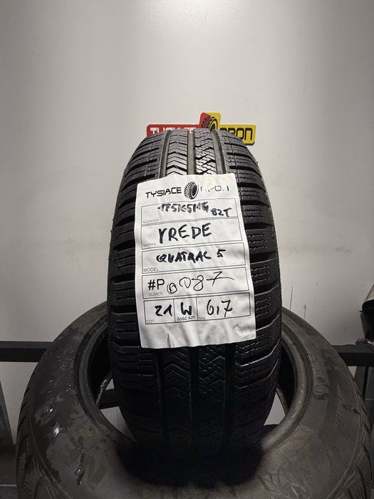 Opona całoroczna 175/65/14 82 T Vredestein quatrac5 6,7mm #P0087
