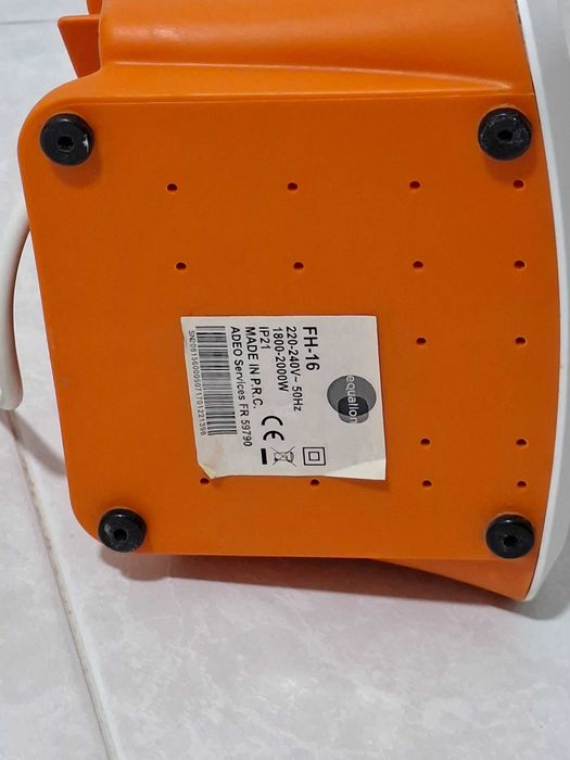 Aquecedor Temoventilador Equation 2 2000w Impecável