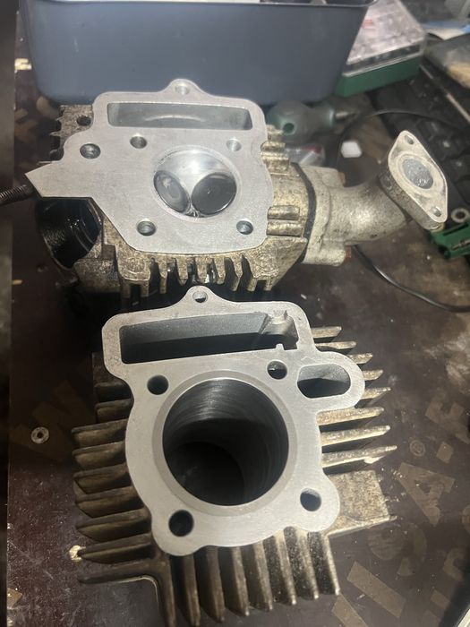 Yamaha raptor yfm90 czesci , głowica gaznik cylinder