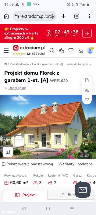 Dom wolnostojący z garażem w spokojnej okolicy