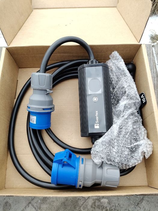 Зарядка Svartex 32А Type1/Type2/Gbt/Tesla 7kw Гарантія 1рік  Європа Америка Китай Накс зарядний пристрій свартекс усі роз'єми