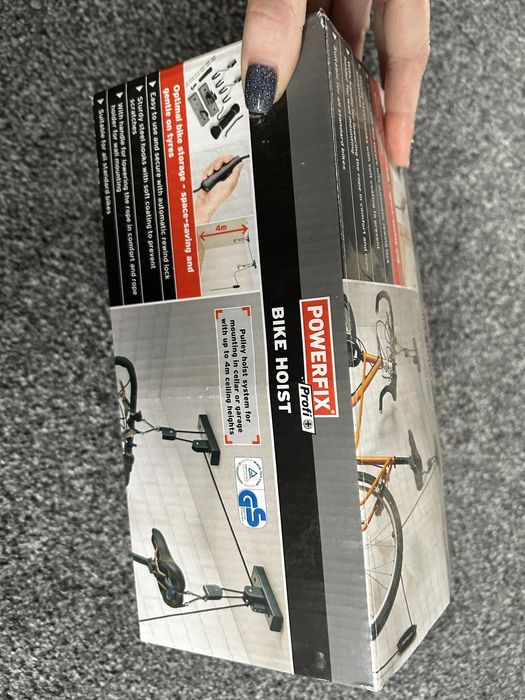 Wieszak rowerowy Powerfix PROFI + BIKE HOIST SUFITOWY