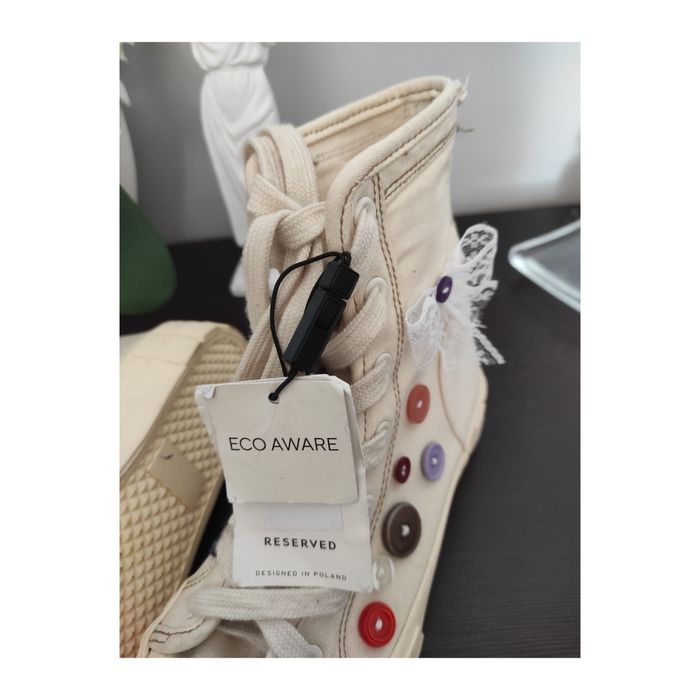 Trampki dziewczęce Eco aware ozdobione handmade 36