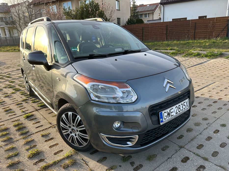 Citroën C3 Picasso Exclusive, alkantara, tempomat, nawigacja,parktronik, isofix,zarejestr
