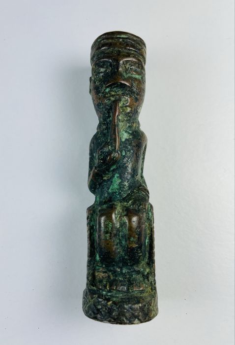 Estatueta em bronze-Arte Africana-Antiga