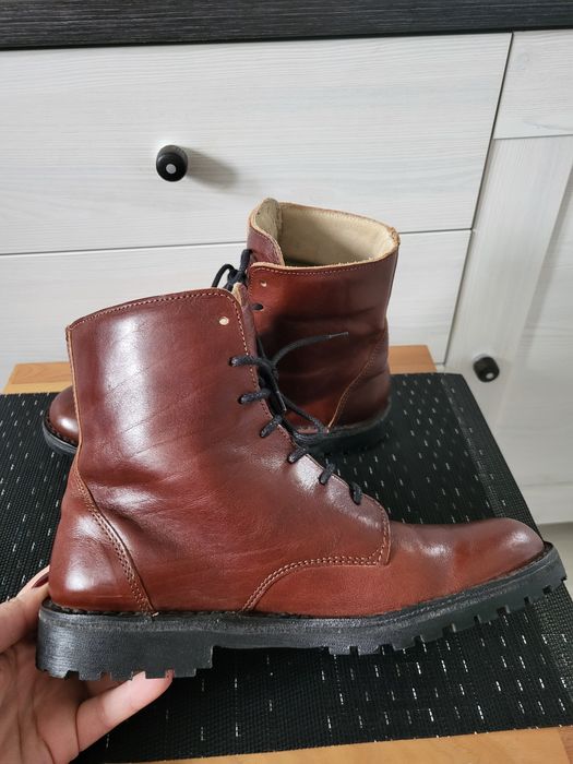 Skórzane botki damskie Vasky r.39 skóra naturalna