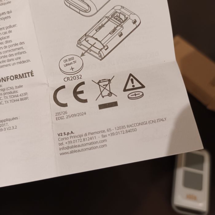 Able V2 Remote Control for Gates/Automation446197714493132804