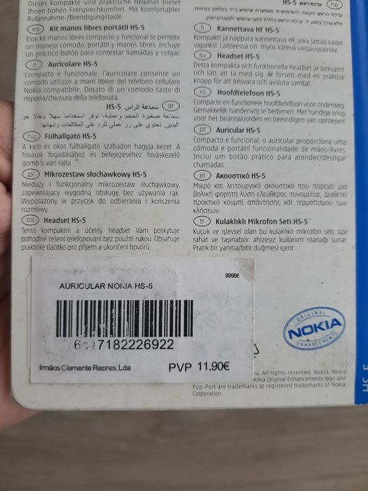 Fones/Auriculares Nokia Novos