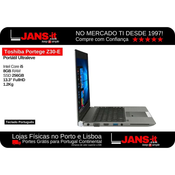Portátil Toshiba Z30-E | i5-8250u | 8GB RAM | SSD 256GB | 13.3"64739999730818122