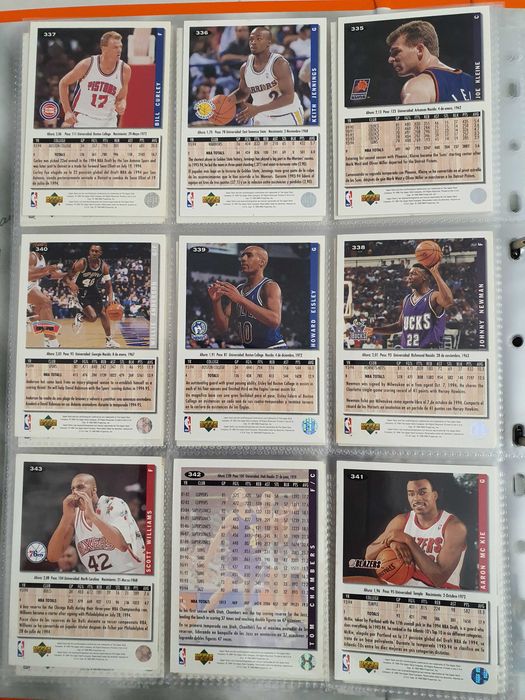 409 Cartas Upper Deck Collector's Choice NBA 1994-95 (Ler descrição)