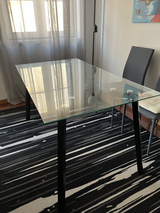 Mesa Vidro Sala Cozinha