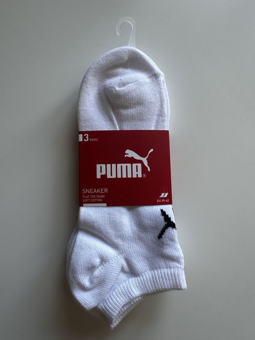 Skarpetki Puma 3-pak 39-42 biale stopki.