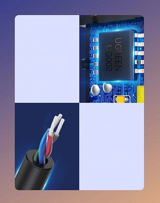 Ugreen odbiornik dźwięku Bluetooth 5.0 kabel USB adapter audio AUX jac
