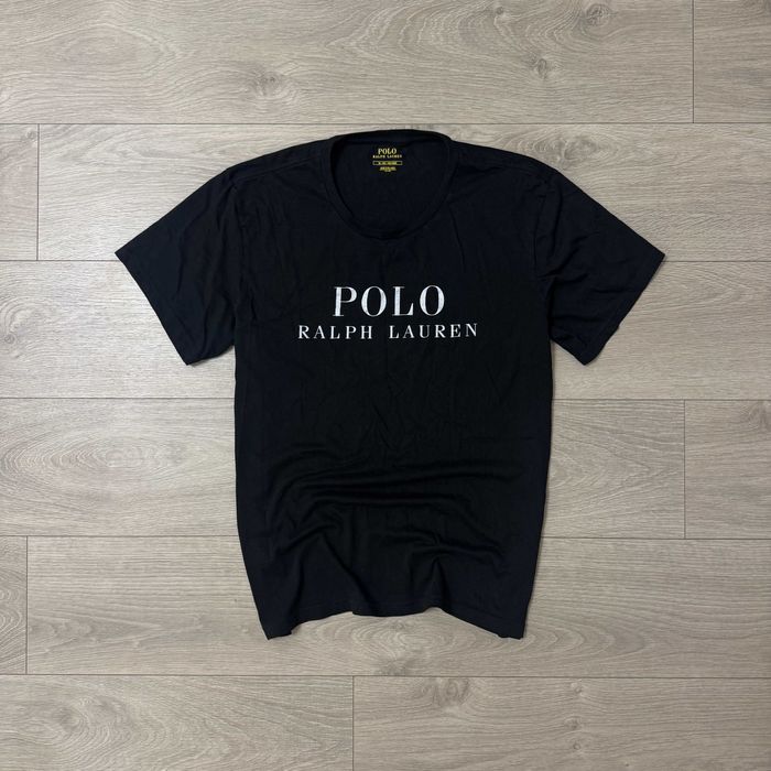 Бавовняна Чорна футболка Ральф Лаурен Polo Ralph Lauren, розмір факт L