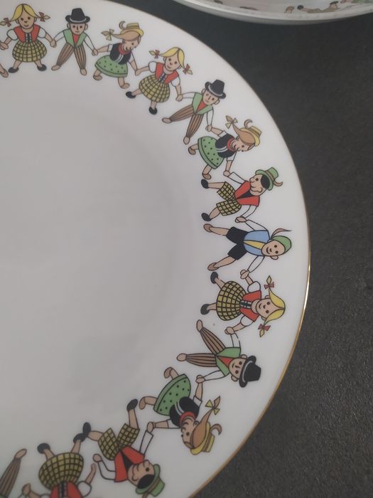 Komplet dziecięcy Seltmann Weiden Bavaria sygnowany