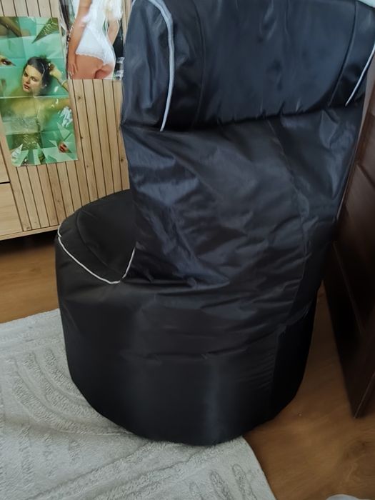 Fotel worek / pufa Huzaro – czarny.