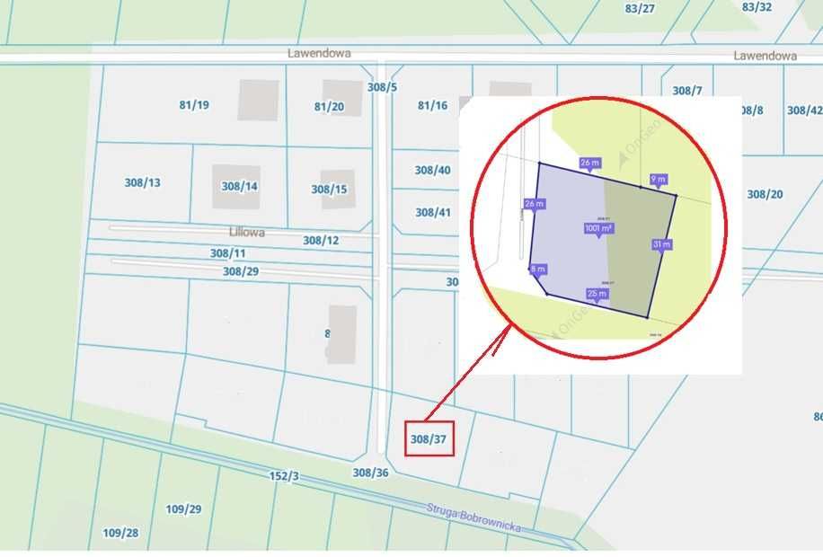 Działka Grabówka, ul. liliowa 1000 m² z Warunkami Zabudowy - Widok 5