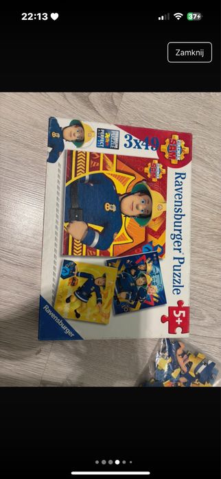 2 pak puzzli strażak sam