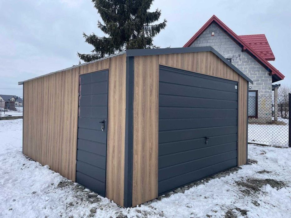 Garaż blaszany 4x5, winchester, profil zamknięty ocynkowany. PRODUCENT