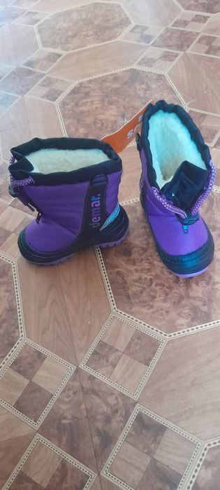 Дитячі зимові чоботи-дутики Demar Teddy 20/21 13.5 см Фіолетові